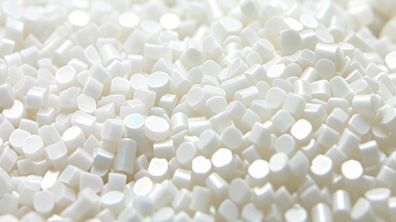PFA plastic fluoropolymer resin pellets